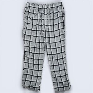 Men’s Big & Tall Sonoma MicroFleece Pajama Sleep Lounge Pants Large Grey/Black